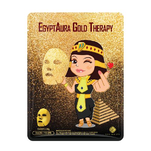 Moisture, skin radiance integrated mask pack EGYPT AURA GOLD THERAPY for men, women